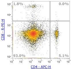 Anti-Mouse CD8α (Clone:53-6.7), PE 流式抗体 - 结果示例图片