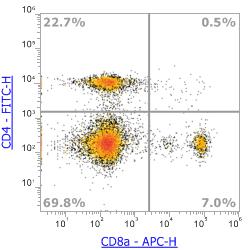 Anti-Mouse CD8a (2.43)，APC 流式抗体 - 结果示例图片